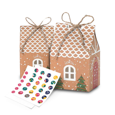 Advent Calendars – Tree Version with Drawers or Little Houses with Stickers