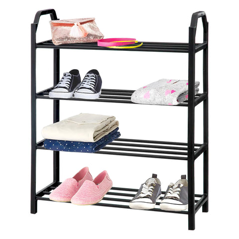 Shoe rack for 8 pairs of shoes 50x64cm Black