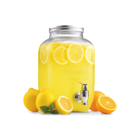 8L Glass Beverage Dispenser with Tap