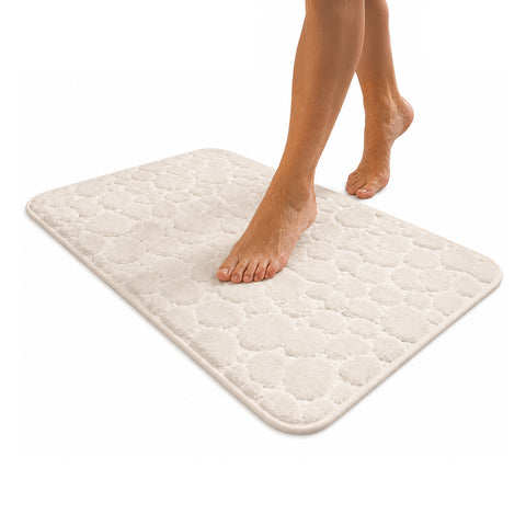 Beige Memory Foam Rug 50x80cm