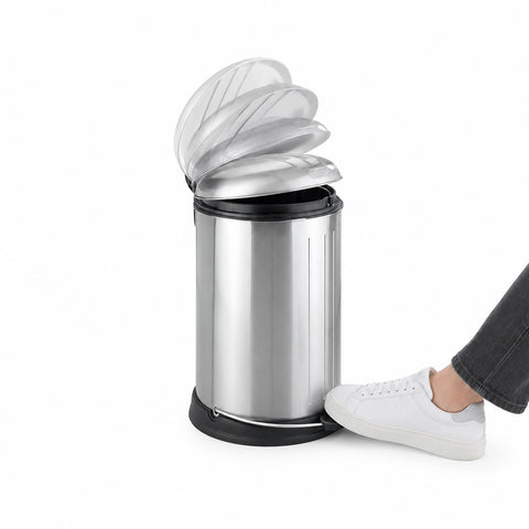 Easy Close Lagun Stainless Steel Waste Bin 12l