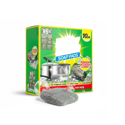 10 Steel Soap-Filled Sponges – Deep Kitchen Cleaning