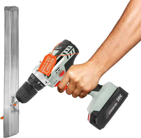 2-Speed Mechanical Drill Driver with 20V Lithium Battery - 1300 Mah