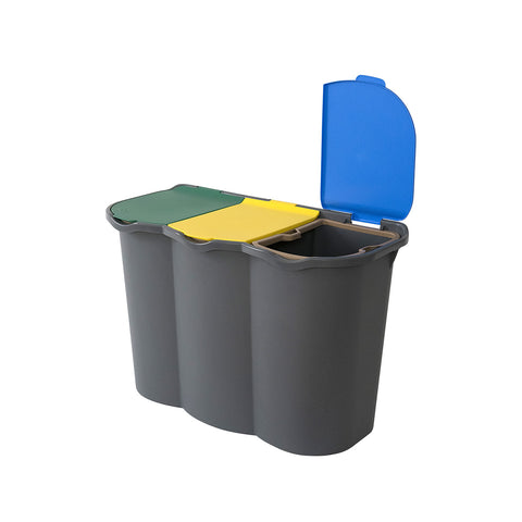 3-compartment recycling bin