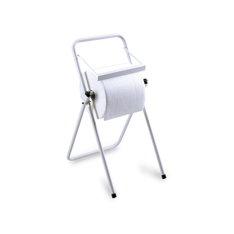 Freestanding Stainless Steel Paper Towel Holder with Cutter, 85x59x39cm, White