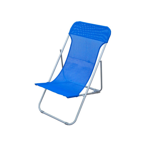 Beach Lounge Chair In Steel And Textilene