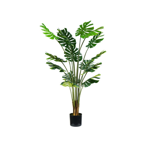 Polyethylene Monstera Plant with 16 Leaves and Moss-Filled Pot, 170cm