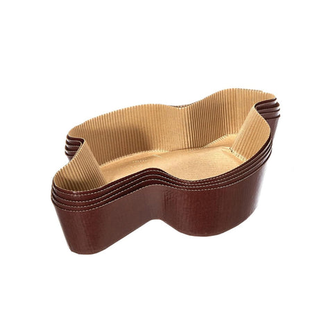 Set of 5 paper molds for 750g colomba
