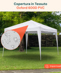 Gazebo Richiudibile 3x3 m Impermeabile con Borsa e Pesi Inclusi