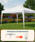 Gazebo Richiudibile 3x3 m Impermeabile con Borsa e Pesi Inclusi