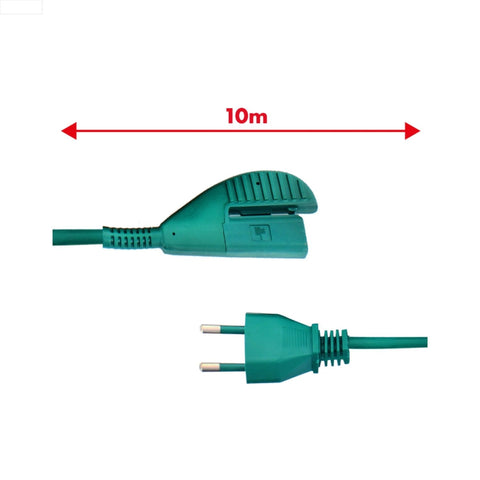 VK135/136 Power Cord – Compatible 10m Green Replacement with Plug