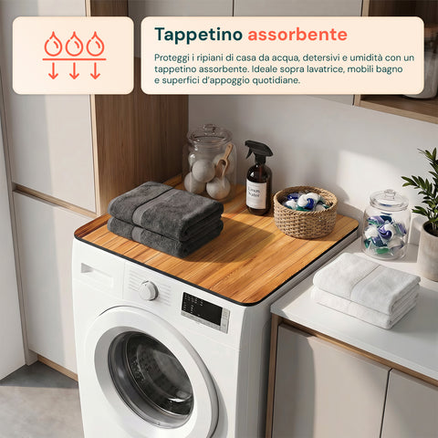 Tappetino Multiuso Assorbente e Antiscivolo per Ripiani Domestici 60x50 cm