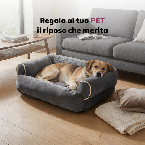 Soft Sofa-Style Bed for Dogs and Cats, Various Sizes and Colors