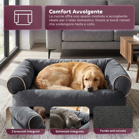 Soft Sofa-Style Bed for Dogs and Cats, Various Sizes and Colors