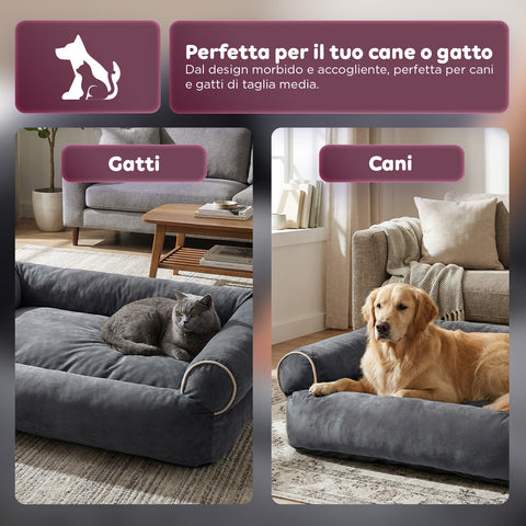 Soft Sofa-Style Bed for Dogs and Cats, Various Sizes and Colors