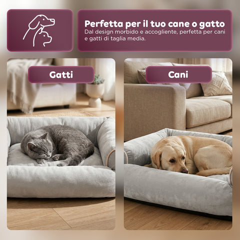 Soft Sofa-Style Bed for Dogs and Cats, Various Sizes and Colors