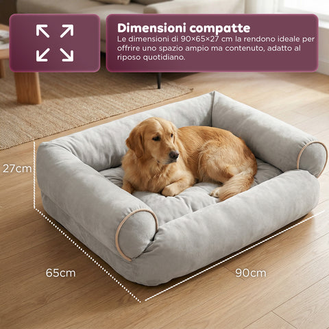 Soft Sofa-Style Bed for Dogs and Cats, Various Sizes and Colors