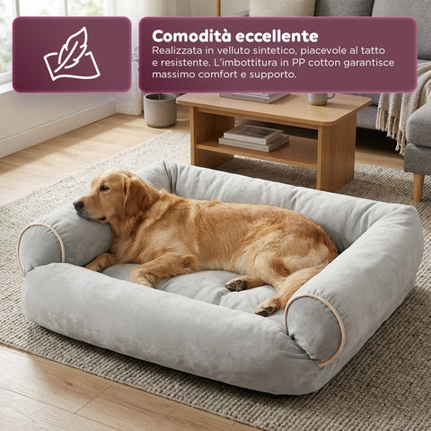 Soft Sofa-Style Bed for Dogs and Cats, Various Sizes and Colors