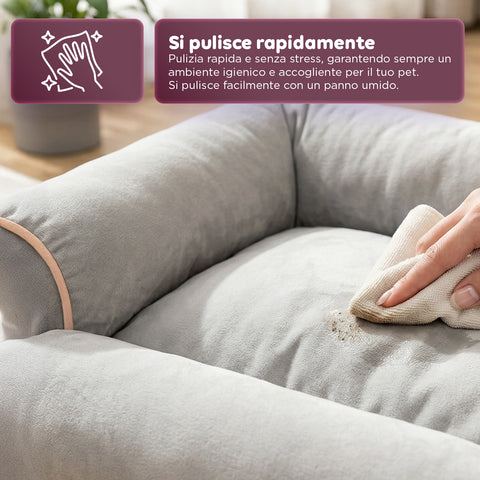 Soft Sofa-Style Bed for Dogs and Cats, Various Sizes and Colors