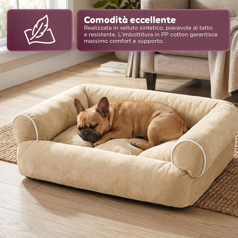 Soft Sofa-Style Bed for Dogs and Cats, Various Sizes and Colors