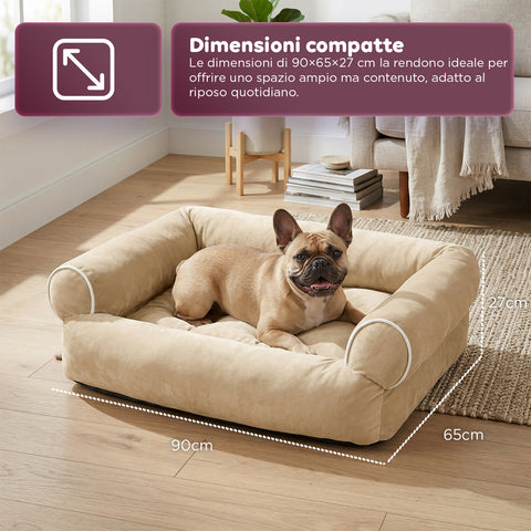 Soft Sofa-Style Bed for Dogs and Cats, Various Sizes and Colors