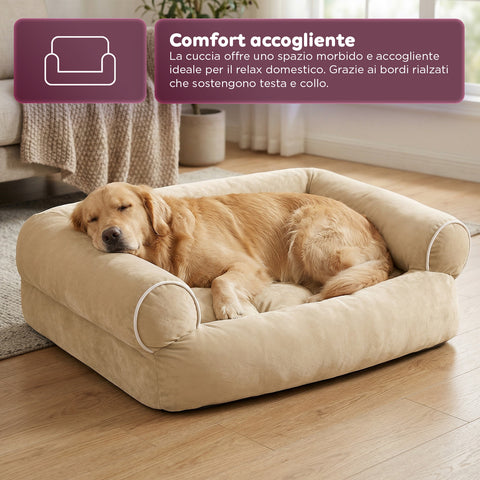 Soft Sofa-Style Bed for Dogs and Cats, Various Sizes and Colors