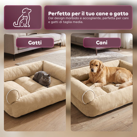 Soft Sofa-Style Bed for Dogs and Cats, Various Sizes and Colors