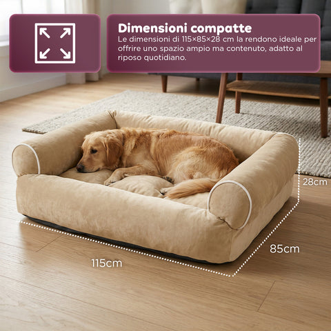 Soft Sofa-Style Bed for Dogs and Cats, Various Sizes and Colors