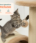 Tiragraffi per Gatti 50 cm con Arco in Sisal e Gioco Pendente