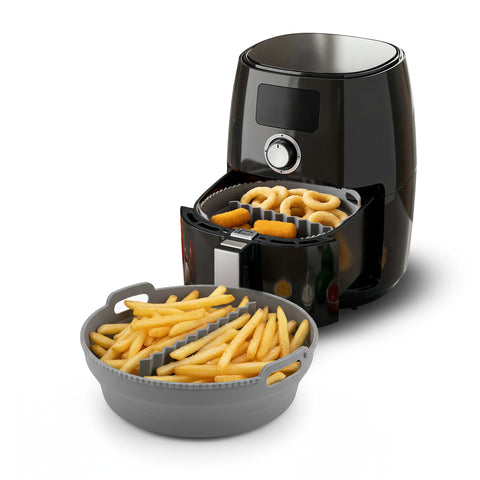 Silicone Basket and Divider Set for Air Fryer – Foldable Accessories Ø22 cm
