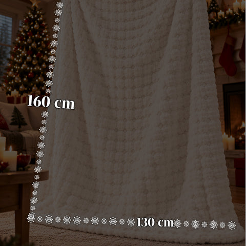 Soft and Cozy Blanket and Slipper Set | Soft Throw 130x160 cm, One-Size Slippers, 4 Colors