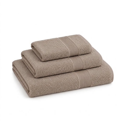 Set of 3 100% Cotton Towels - Bathroom Set with 90x140 Bath Sheet, 60x100 Towel and 40x60 Guest Towel, Soft and Absorbent, 6 Colors