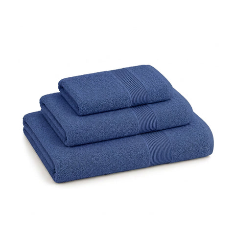 Set of 3 100% Cotton Towels - Bathroom Set with 90x140 Bath Sheet, 60x100 Towel and 40x60 Guest Towel, Soft and Absorbent, 6 Colors