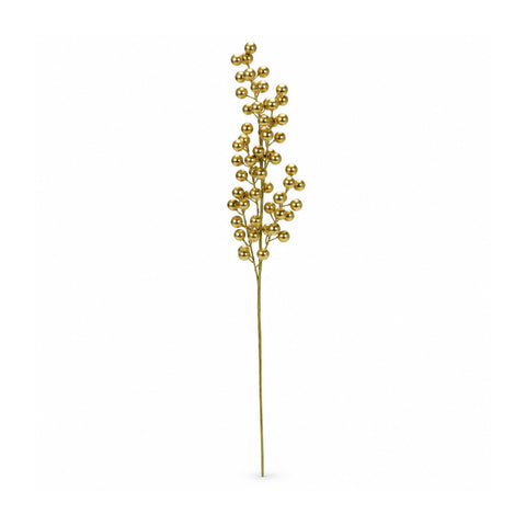 Artificial Berry Branch in Red 65cm or Gold 60 cm, Christmas Decoration