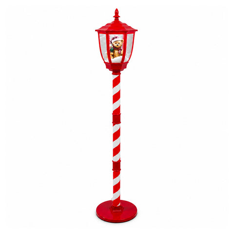 Christmas Street Lamp with Blown Snow, Music and LED Lights - 4 Variants