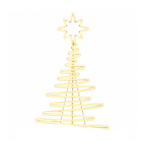 108 cm Neon LED Christmas Tree Light with Star, Warm White