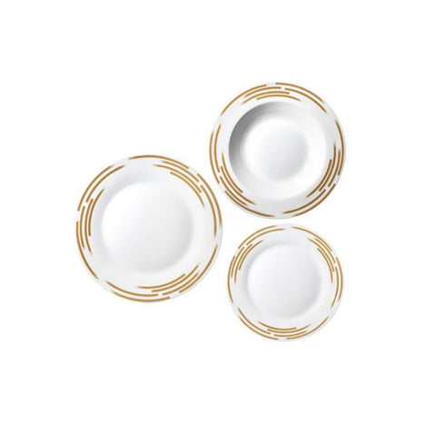 Wilma 18-piece porcelain dinnerware set