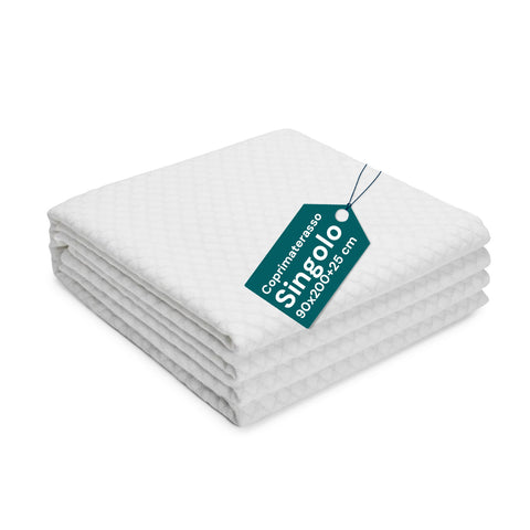 100% Polyester Terry Mattress Protector – Stretchable with Elasticated Corners