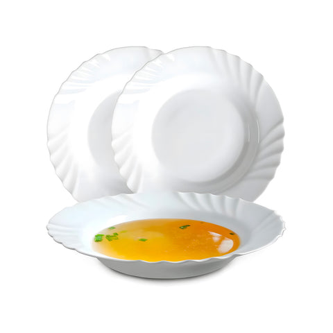 Titan Set of 19 Opal Glass Plates