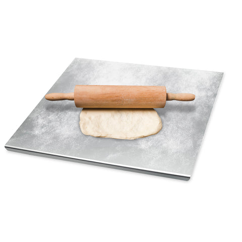 304 Satin-Finish Stainless Steel Pastry Board with 2 cm Fold