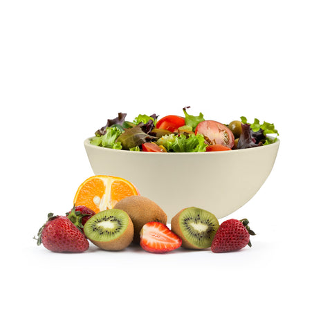 White bamboo risotto bowl 30,5x9cm
