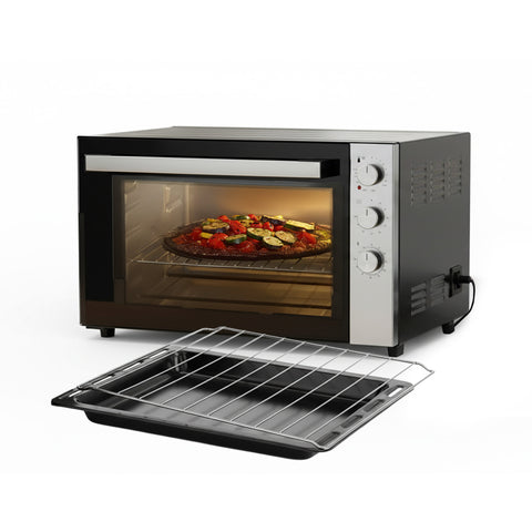 70L Ventilated Electric Oven in Stainless Steel with Timer and Thermostat