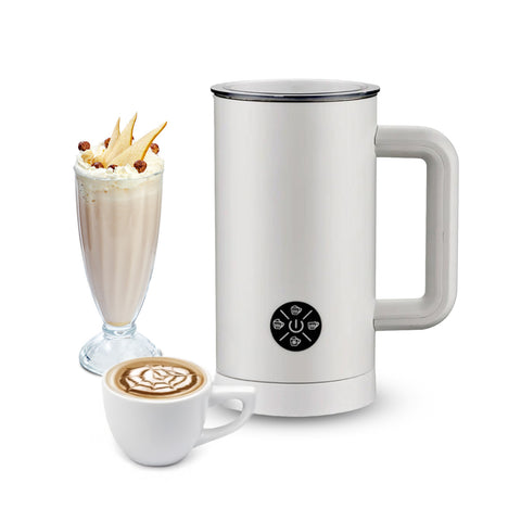 Stainless Steel Electric Milk Frother with Nonstick Interior and 4 Programs
