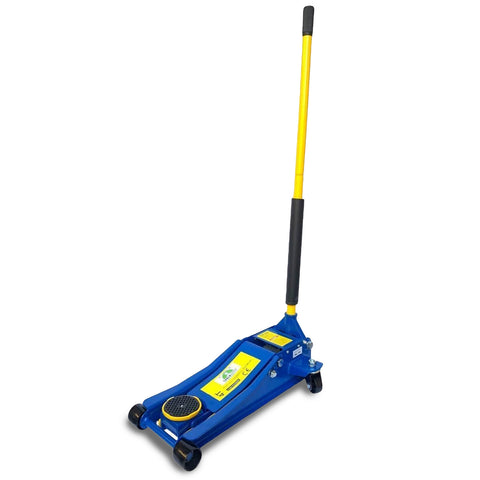 4-Ton Hydraulic Jack with Bidirectional Wheels and Safety Valve