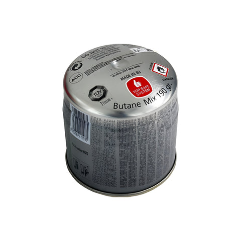 190g disposable gas cartridge compatible with standard gas burners
