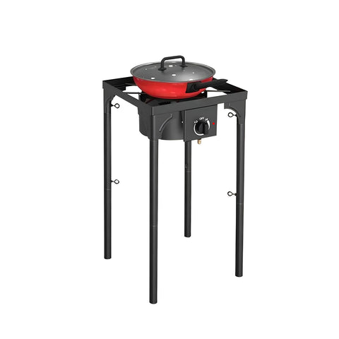 Gas Cooking Burner with Adjustable Legs and Piezo Ignition, 4,5 Kw