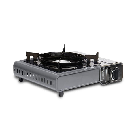2.2kw portable gas stove with piezo ignition and carrying case for outdoor use