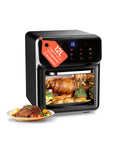 Air Fryer 12 Litri 1350W con Finestra, 2 Ripiani e Accessori - Facile da Pulire