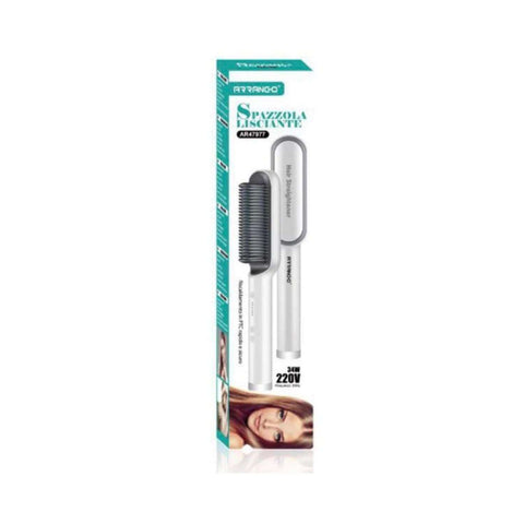 34W PTC Hair Straightening Brush with 5 Temperature Levels