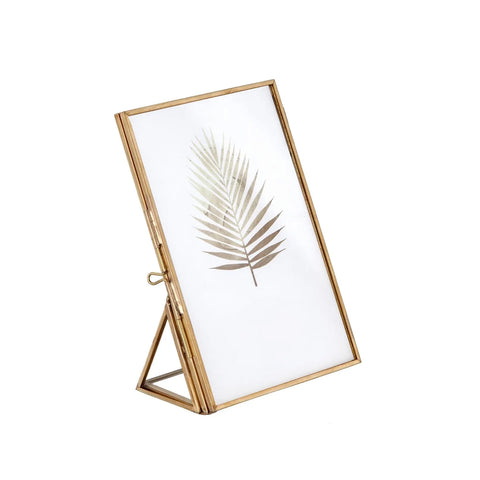 Freestanding Metal Photo Frame 15x10cm, Gold